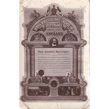 Royal Order Of Buffaloes Masons Masonic Antique Postcard
