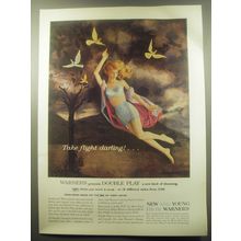 1959 Warner's Double Play 147 Girdle and Sta-Up-Top Bra Advertisement