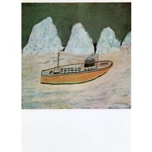 Alfred Wallace Voyage To Labrador Painting Postcard