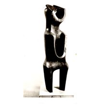 Bernard Meadows Standing Figure Sculpture Tate Gallery Vintage Photo Postcard