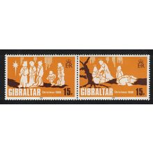 Gibraltar Christmas 2v pair 1980 MNH SG#442-443 Sc#399a