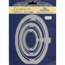 Tattered Lace. Oval Accordion Die Set. Die Cutting Cardmaking Scrapbooking Craft