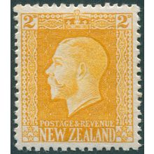 New Zealand 1916 2d. yellow Perf 14x14½ SG418a MNH