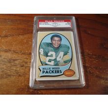 1970 Topps, Graded Ex-NM 6, WILLIE WOOD, HOF, Safety Packers
