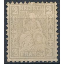 Helvetia: 2c - Switzerland 1862 - FH - MiNr 20