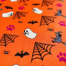 Cutie Ties Tie On Dog Bandana Large Spooky Halloween Orange