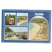 SEATON, Devon multi view unused postcard 1986 colourmaster PLC1882 #