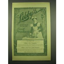 1902 Libby's Ox Tongue Ad - Libby's natural flavor food products