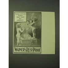 1900 Warner's Rust-Proof Corsets Ad - Mamma won't care! Water can't hurt