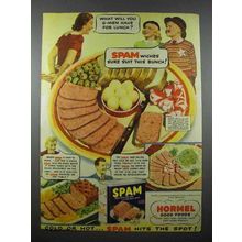1941 Hormel SPAM Ad - G-Men Have For Lunch?