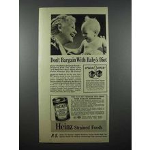 1941 Heinz Strained Tomato Soup Baby Food Ad - Don't Bargain