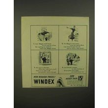 1941 Windex Cleaner Ad - Knock All Men For a Loop
