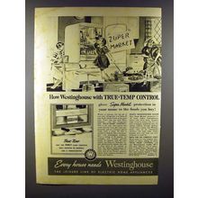 1941 Westinghouse Refrigerator Ad - True-Temp Control