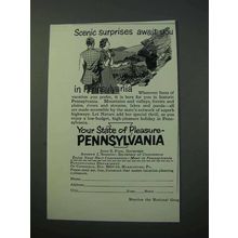 1953 Pennsylvania Tourism Ad - Scenic Surprises Await