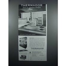 1954 Thermador Bilt-In Electric Ranges Ad