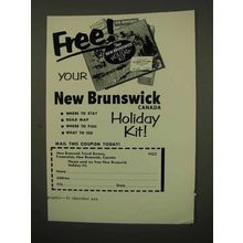 1954 New Brunswick Canada Tourism Ad