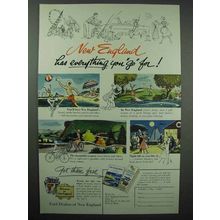 1954 New England Tourism Ad - Everything You Go For