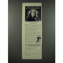 1954 The Rosicrucians Ad - What Secret Power Did This Man Possess?
