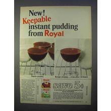 1966 Royal Instant Pudding Ad - Keepable Pudding