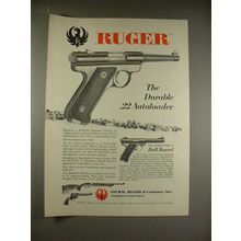 1966 Ruger .22 Autoloader Pistol Ad!