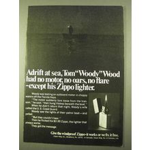 1970 Zippo Cigarette Lighter Ad - Adrift At Sea