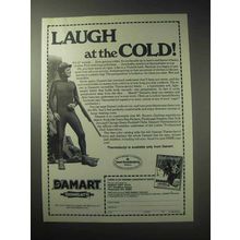 1985 Damart Underwear Ad - Laugh at the Cold