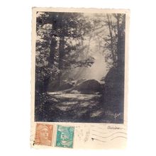 CLAIRIERE, FRANCE used vintage postcard 1945 postmark? =