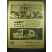 1966 Leyland AEC Mammoth Major Refueller and 1-Ton Van Ad - Leyland moving fast