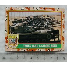 1991 Topps Desert Storm No. 40 Tanks at the Ready