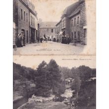 Belle Isle En Terre Rue Eudon 2x Antique French Postcard s