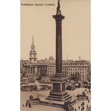 Trafalgar Square London Mistake Misprint RPC Old Postcard