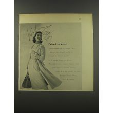 1956 Lord & Taylor Parade Coat and Dress Ad - Paired in Print