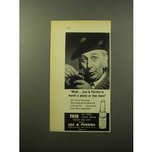 1960 Lea & Perrins Worcestershire Sauce Ad - Weel is worth a penny more