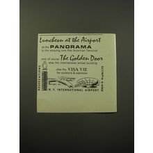 1960 N.Y. International Airport Restaurants Ad - Panorama, Golden Door, Visa Vie