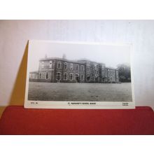 ST. MARGARET'S SCHOOL, BUSHEY, HERTFORDSHIRE unused vintage card RP =