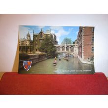 THE BRIDGE OF SIGHS, CAMBRIDGE..... unused postcard by J. Salmon vgc =