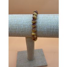 Tiger’s Eye stretchy bracelet. Browns/cream. 8 mm. Stacker, boho.
