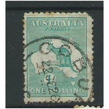 australia stamps george V kangaroo sg40 used corner blunt