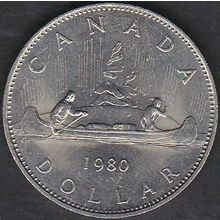 1980 Canada 1 Dollar Coin