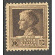 878 10c Jane Addams Fine MNH GA0411