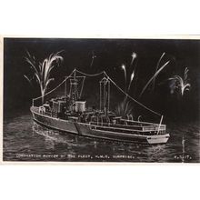 HMS Surprise Queen Elizabeth 2 Ship Coronation Postcard