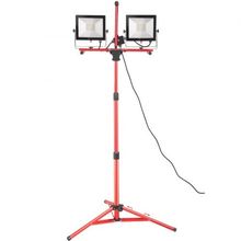 LED Work Light with Stand, 10000 Lumen Dual-head LED Work Light with 27.6"-6...