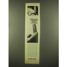1965 Bering Cigar Ad - Marries Craftsmanship and Taste