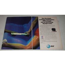 1984 AT&T Computer systems Ad - How the simple exchange of information