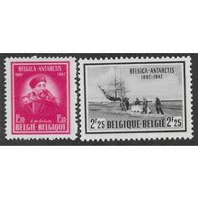 BEL 1947 U/M (SET)' ANTARCTIC EXPEDITION' (2v) (EBID64-917a)