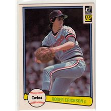 1982 Donruss baseball card 303 Roger Erickson