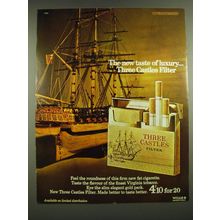 1968 Wills Three Castles Filter Cigarettes Ad - The new taste of luxury
