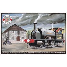 Clausentium Train at Southampton Quay Station Docks Postcard