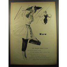 1955 Lord & Taylor Fashion Ad - Now the sheath takes a tunic