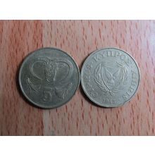 Cyprus 1983 5 Cents Coin